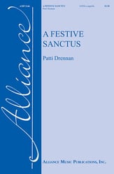 A Festive Sanctus SATB choral sheet music cover